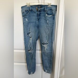 Torrid Light Blue Distressed Jeggings